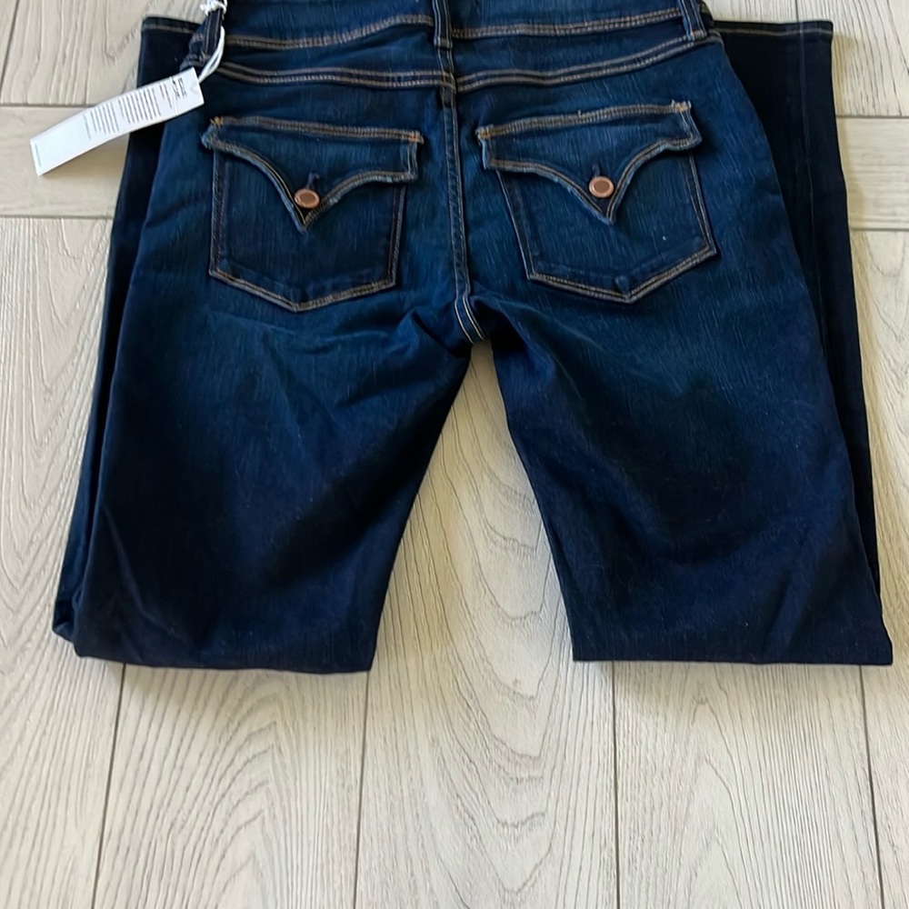 Hudson Jeans Blue Skinny Denim with Textured Twill - Picture 4 of 9